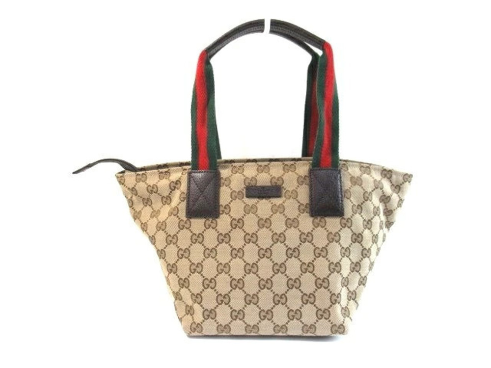 Gucci tote bag GG canvas Beige Cream brown